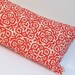Moroccan Tile Slim Pillow in Red