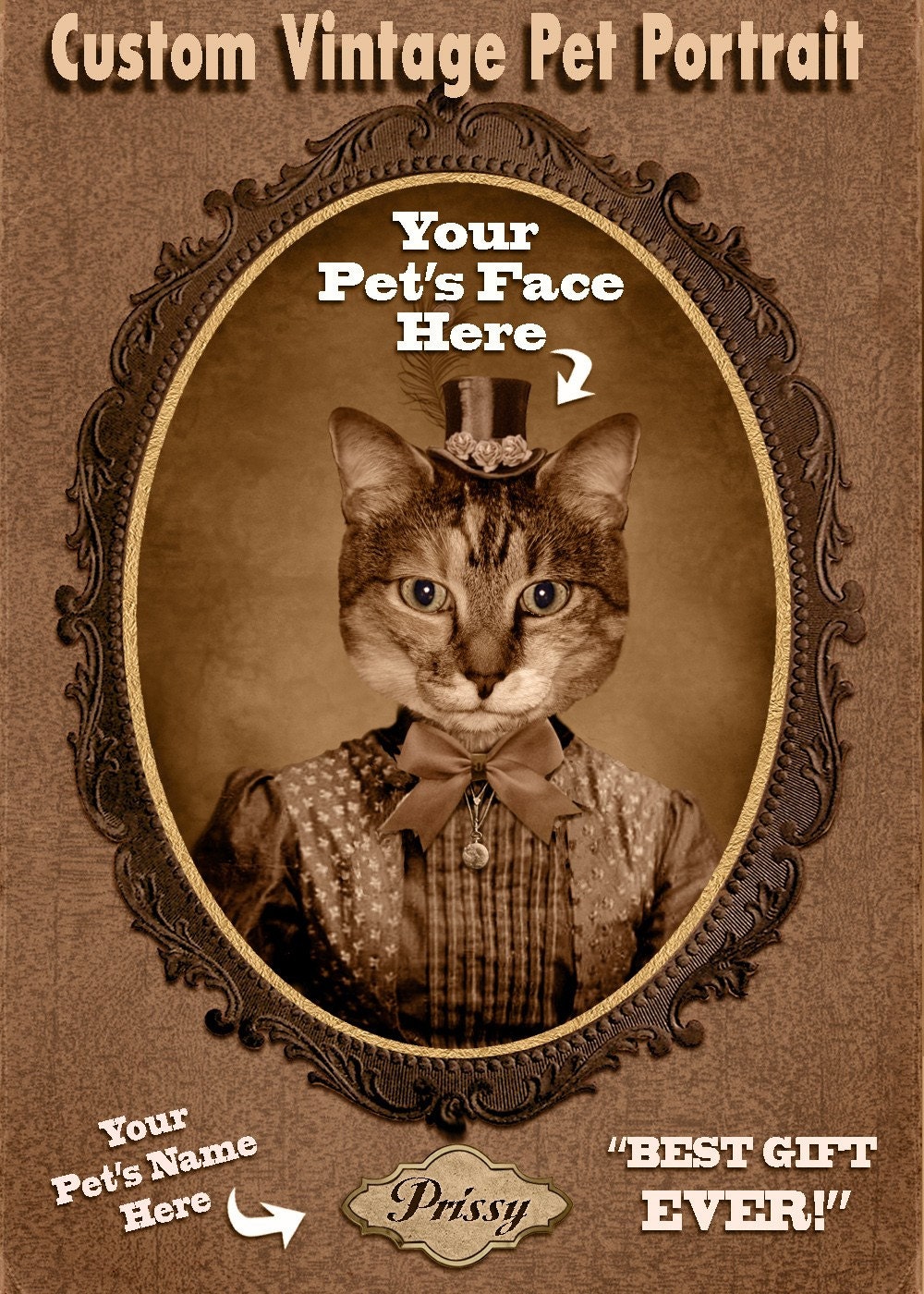 Custom Vintage Image of Your Pet