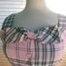 40s 50s SUNDRESS 1950s Cool PLAID Pattern Pin Up 1940s Sz LARGE