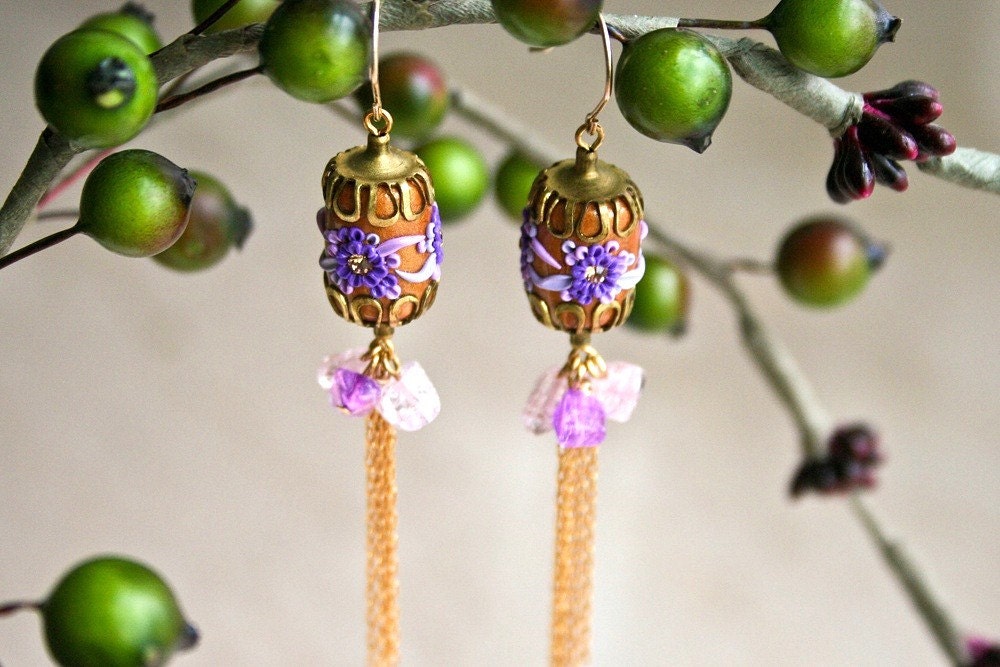 lantern festival - festive lantern earrings