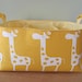 NEW Fabric Diaper Caddy - Fabric organizer storage bin basket - Perfect for your nursery - Yellow/White Giraffes
