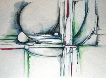 Color Pencil Drawing Abstract Inspiration by PearTreeGallery