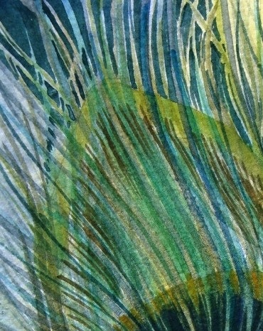 Peacock Feather Study - Original Watercolor