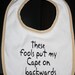 Embroidered Bib for Baby-Backwards Cape