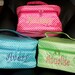 Personalized Cosmetic / Travel Bag with Handle- Assorted colors