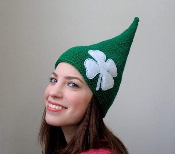 Luck 'O the Irish - Halloween Shamrock St. Patricks Day Leprechaun Elf Hat
