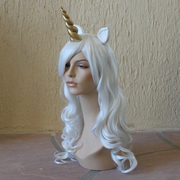 Unicorn costume wig - unicorn cosplay / horn / last unicorn costume / amalthea costume / soraka