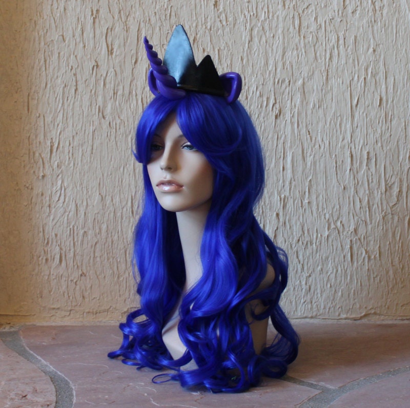 Princess Luna costume wig - My Little Pony / Friendship is Magic / Night Mare Moon cosplay / crown / tiara