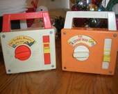 Set of 2 1970s Fisher Price Radios -Teddy Bear Picnic and The Candy Man - theamericanhomemaker