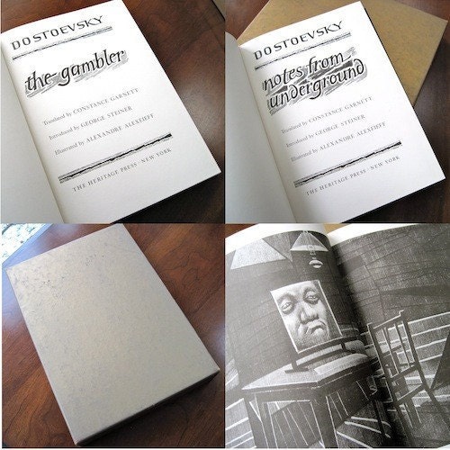 Gambler and Notes From Underground Used Book 1967 Feodor Dostoevsky