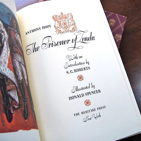 Prisoner of Zenda Anthony Hope Boxed 1966 Heritage Press