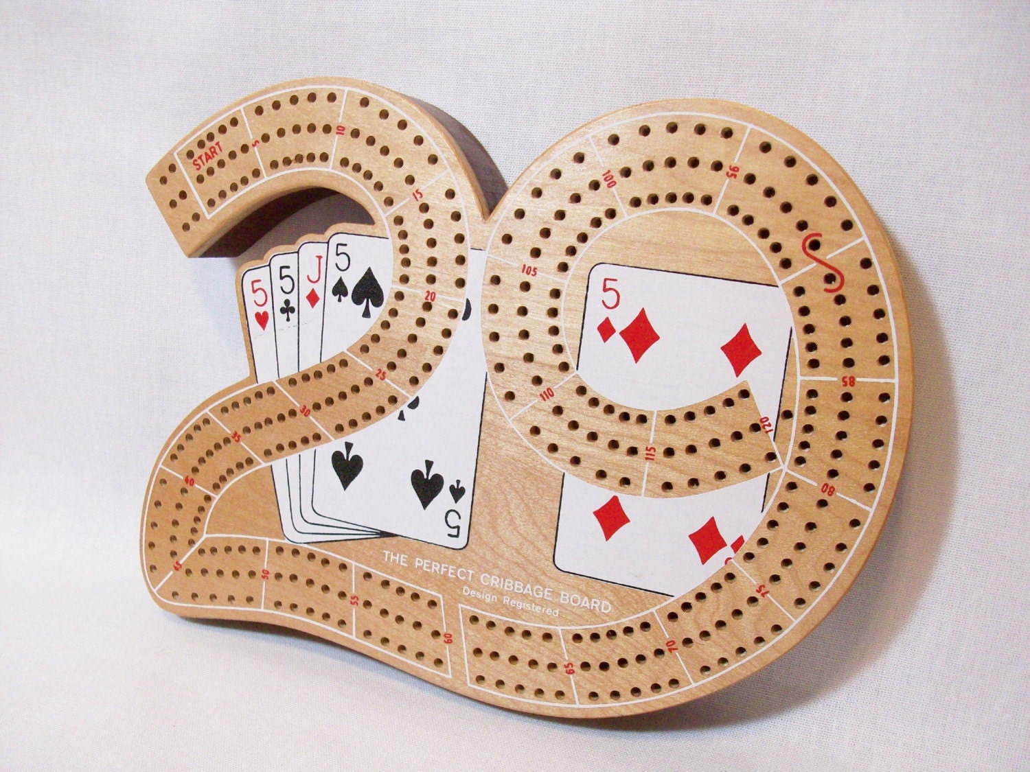 Vintage 29 Wooden Cribbage Board by PeachyChicBoutique on Etsy