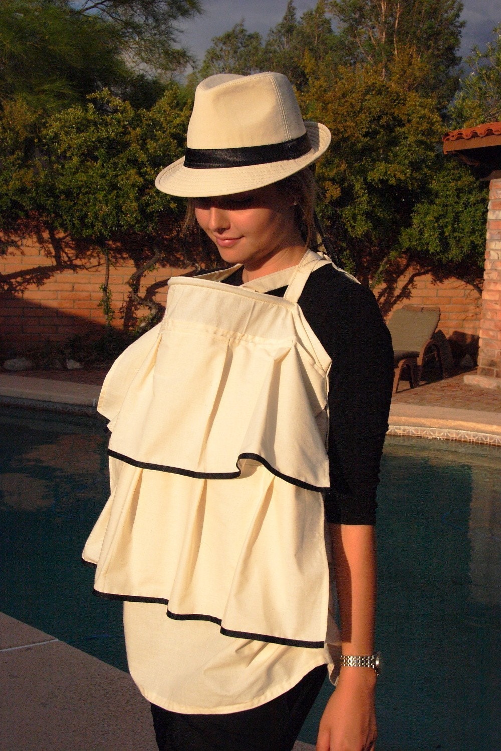Breastfeeding Top-The Feeder Frock Baby Nursing Cover-Cotton Luxe-Alicia Style-Pick Your Color