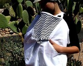 Breastfeeding Nursing-The Feeder Frock Baby Nursing Cover-Alyssa Herringbone Print Pocket Style