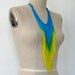 50% OFF SALE Amazon Teal Neon Fringe Necklace