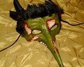 Zombie Beast Mask for Gaming, Cosplay, LARP Goth Made Upon Order