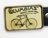 Belt Buckle with Vintage Bicycle FREE SHIPPING