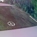Peace Sign Laser-Cut Window Vinyl Stickers - Set of Three