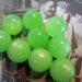 Vintage 9mm Italian Green Apple Moonglow Lucite Beads - emg31