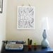 Work Hard Silkscreen Poster - 16 x 21 inches