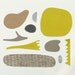 Natural Parts - Original Collage - 7 x 10 inches