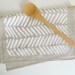 Linen Chevron Tea Towel