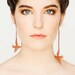 Lace earrings - Chained Birds - Copper - LAST PAIR with this chain