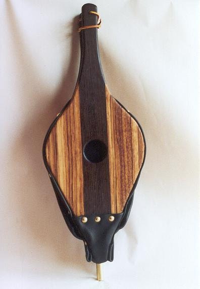 Fireplace Bellows--Zebrawood and Wenge