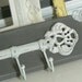 Repurposed Vintage Iron Key Hook Plaque Paris Apartment