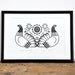 Sebright Bantams - Hand Pulled, Signed, Gocco Screen Print