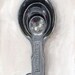 Shiny Metal Measuring Spoons, Cooking, Signed 11" x 17" Print  by Painter, Clair Hartmann