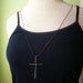 Long Handmade Sterling Silver Cross Pendant Necklace FREE SHIPPING within US