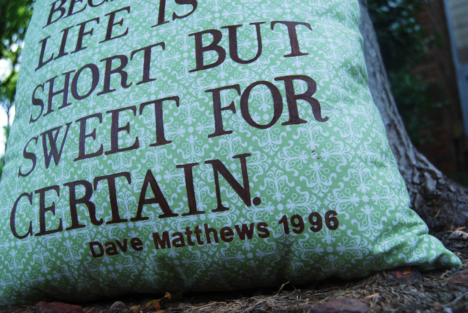 Customizable Lyric Pillow Dave Matthews -Two Step