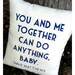 Double sided lyric pillow, Dave Matthews- You and Me