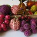 vintage 1950s  Hand Beaded Fruit / 1950s Kitchen Decor / Kitsch