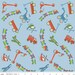 FLANNEL - Scoot - Main in Blue - sku F2720 - by Deena Rutter by Riley Blake Designs - 1 Yard