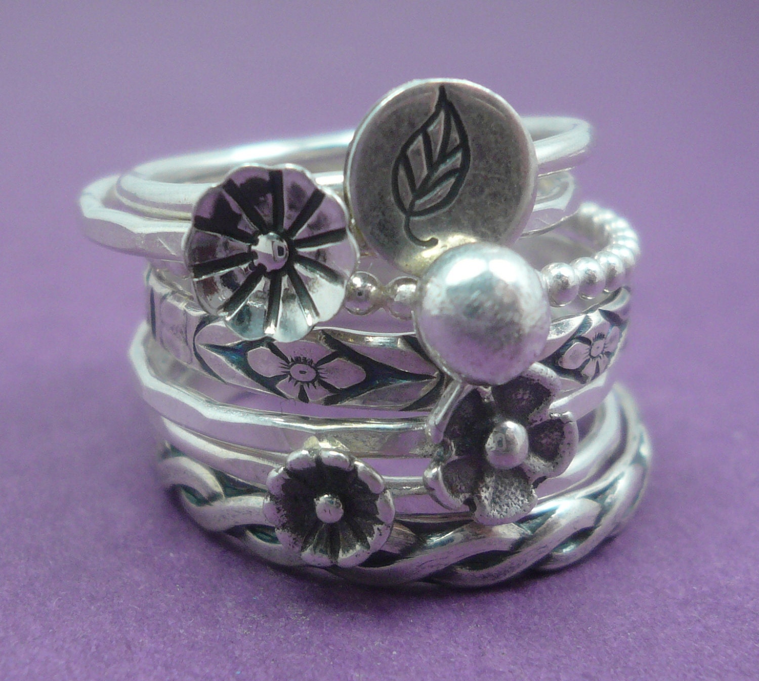 Sterling Silver Stacking Ring -  Create Your Own Stack