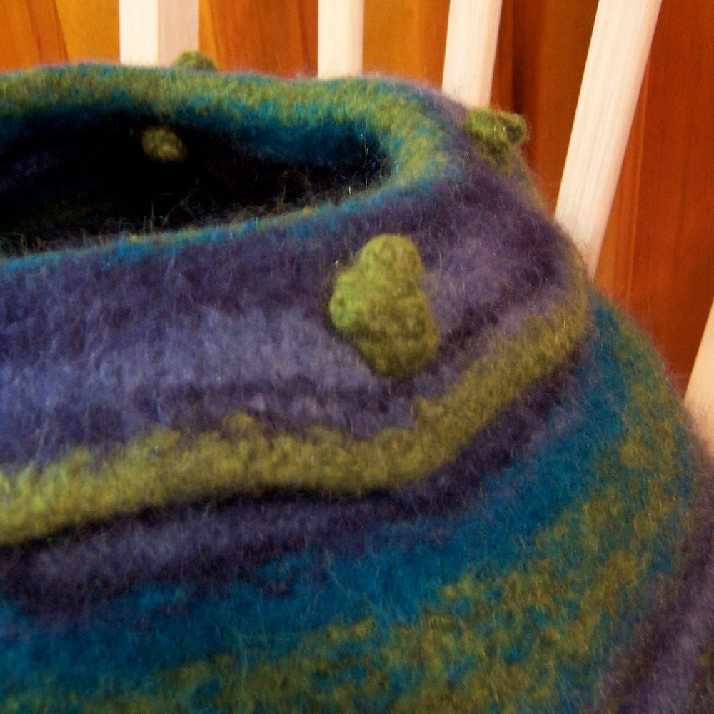 custom order felted cat cave bed