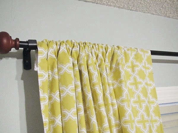 2 Curtain Panel, drapes, Pick Your Own Fabric, 42x84 inches, fresh modern handmade