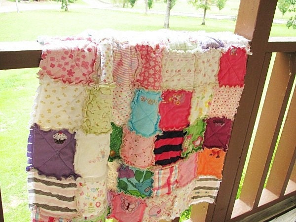 Memory Rag Quilts, made from your baby clothing, ALL NATURAL, heirloom, fresh modern handmade