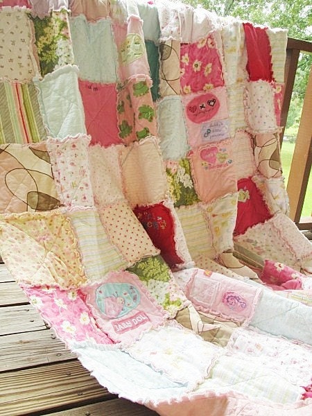 Queen Memory Quilt, Made with your Clothing, ALL NATURAL, fresh modern handmade heirloom