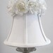 Floral Lampshade with White Roses