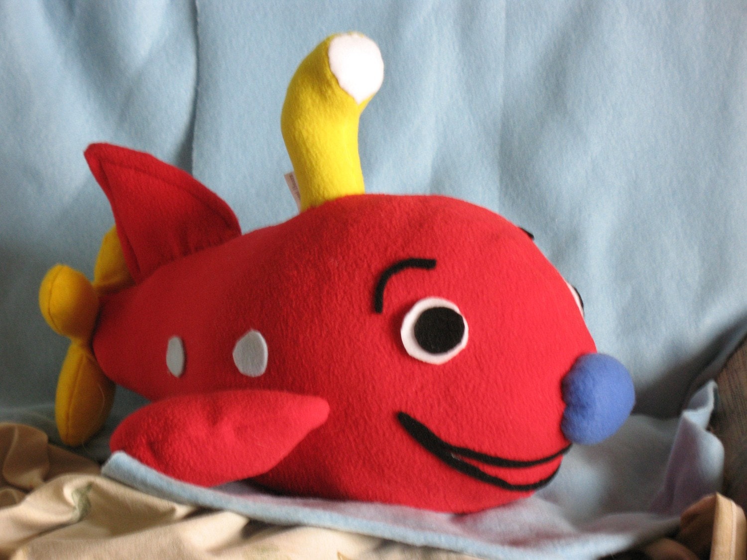 Red Fleece Submarine Plushie