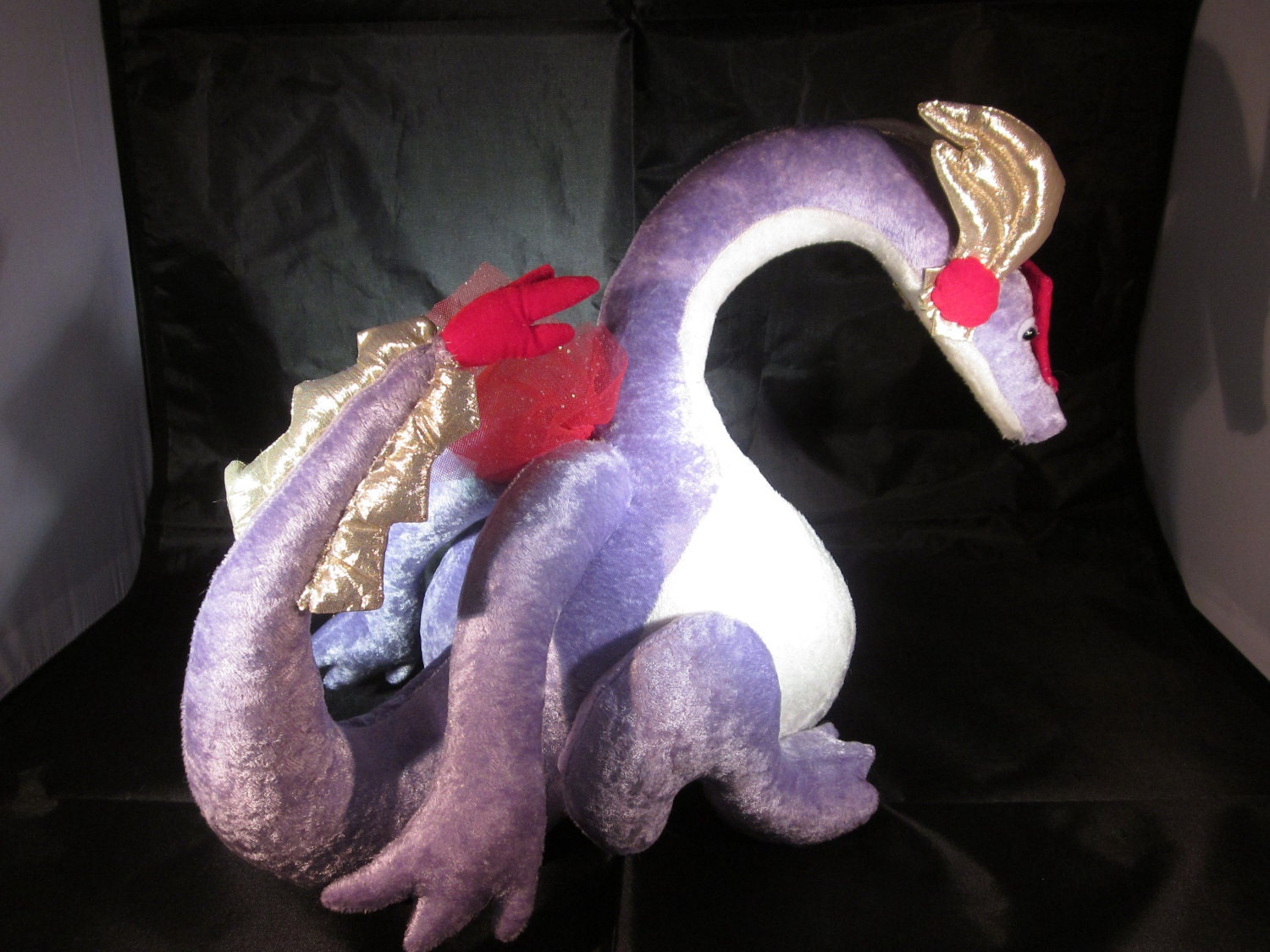 Wildhyde, whimsical one of a kind lavender dragon