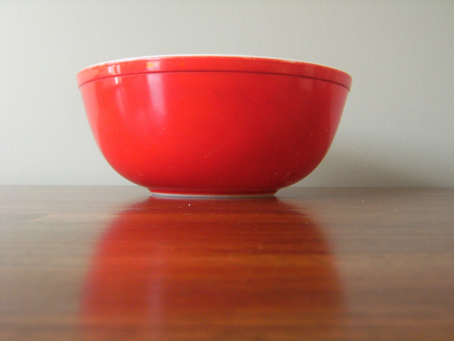 Red Pyrex Bowl 4 qt