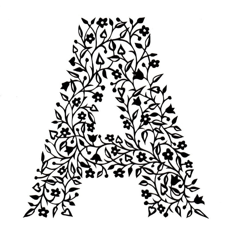 Papercut Initial - ORIGINAL PAPERCUT ARTWORK
