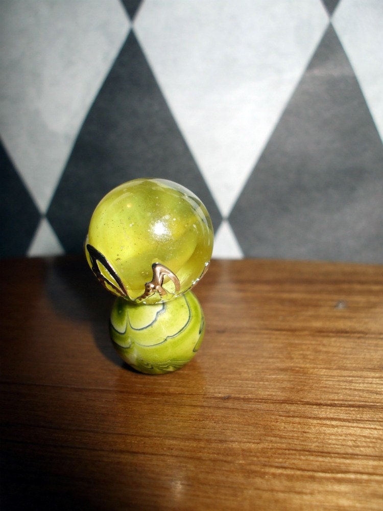 Gothic Fairy Witch Wizard Magic Crystalball dollhouse miniature