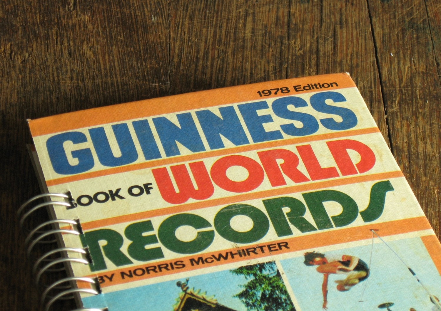 Vintage Book Journal .. Guinness Book of World Records