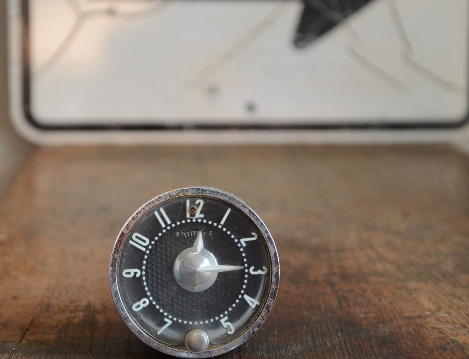 Vintage Automobile Clock .. Industrial Chic
