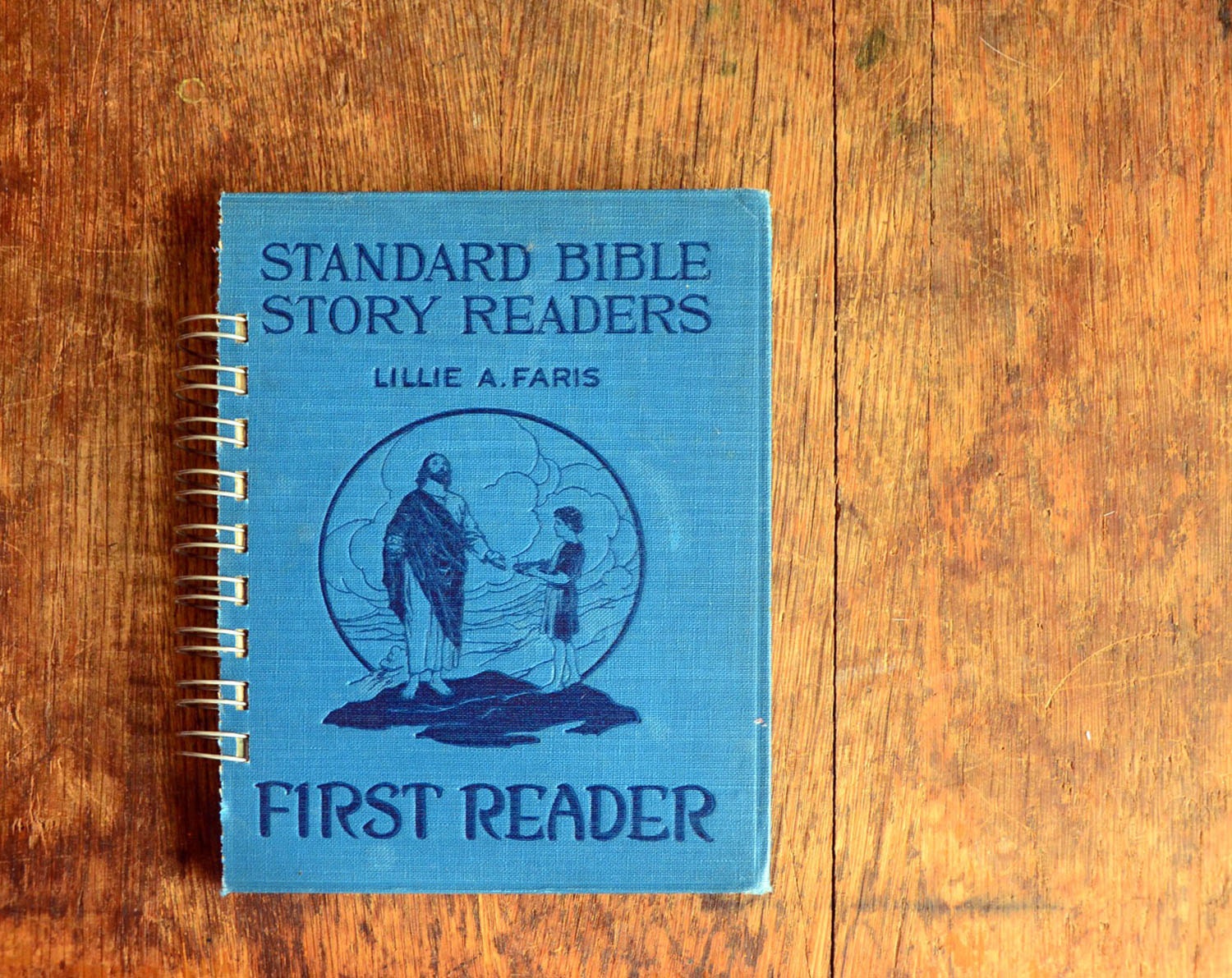 Vintage Book Journal .. Standard Bible Story Readers
